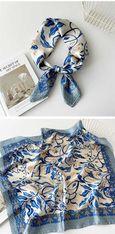 Pañuelo de Seda Cuadrado 70cm - Versátil para Primavera y Otoño - Image 33