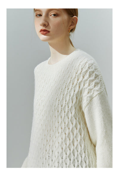 Suéter Tejido Retorcido para Invierno - Pullover de Punto Mujer - Image 12