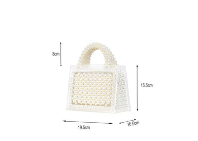 Bolso Tejido de Perlas y Cuentas Hecho a Mano - Image 5