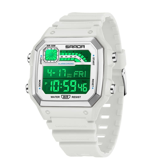 Reloj Deportivo Cuadrado Delgado con Luz Nocturna y Resistencia al Agua - Image 2