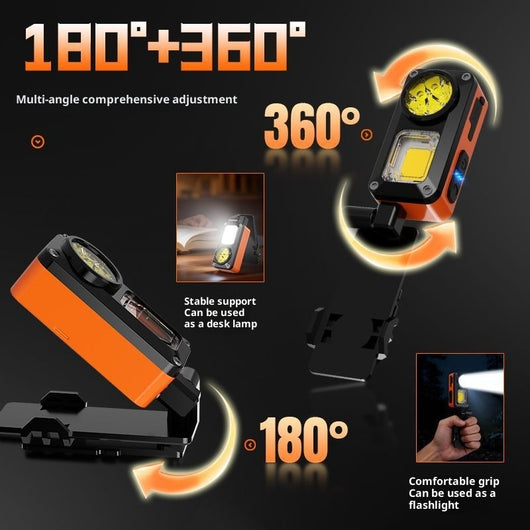 Lámpara Frontal LED Recargable Impermeable para Pesca y Minería - Image 4