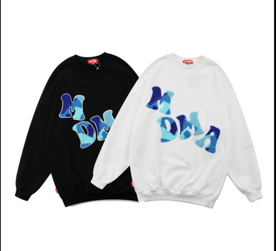 Sudadera Holgada Parejas Hip-Hop con Estampado de Letras - Image 4