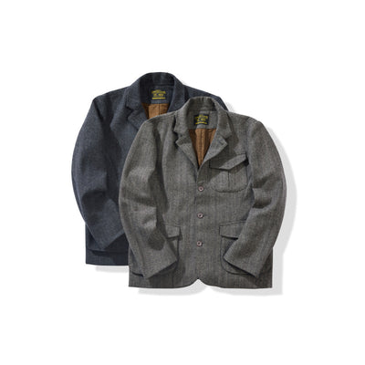 Chaqueta de Lana Gruesa Espiga Retro para Hombre - Image 17