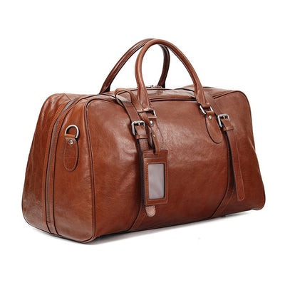 Bolsa de Viaje Ejecutiva de Cuero Estilo Retro - Gran Capacidad - Image 5