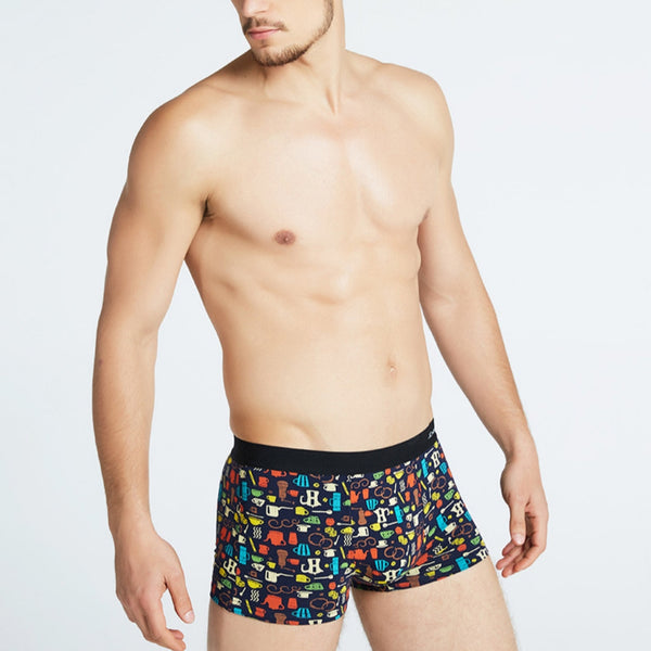 Bóxers de Algodón Estampado Transpirables para Hombre