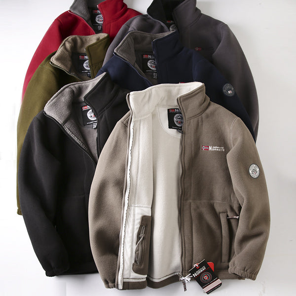 Chaqueta Polar Térmica Hombre Doble Cara Acolchada