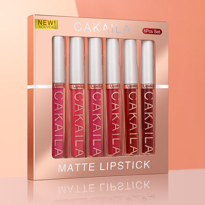 Set de 6 Brillos Labiales Mate Ultra Adherentes