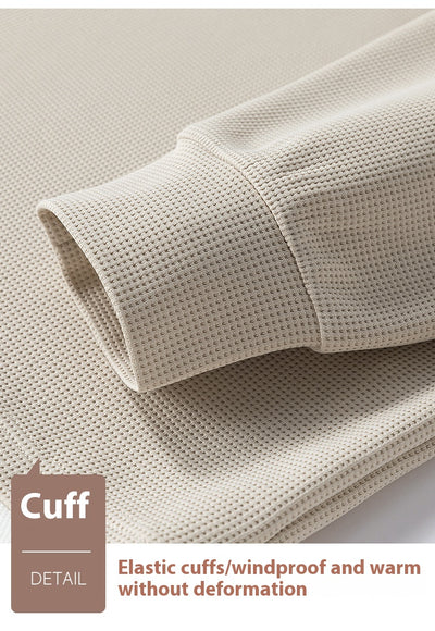 Suéter Waffle V-Cuello Bicolor Casual Versátil para Mujer - Image 17