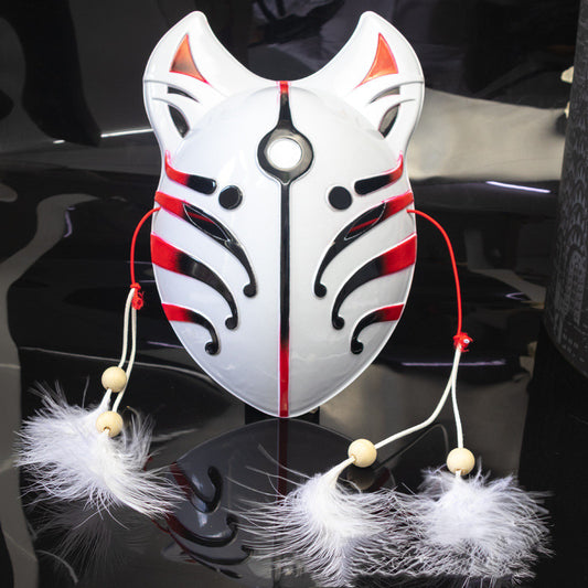 Máscara Zorro Hada Estilo Japonés para Festival de Cara Completa - Image 2