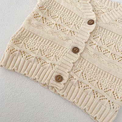 Chaleco Cardigan Tejido V-Neck para Bebés Otoño - Suéter de Punto Crochet Unisex - Image 21