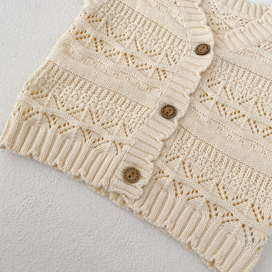 Chaleco Cardigan Tejido V-Neck para Bebés Otoño - Suéter de Punto Crochet Unisex - Image 21