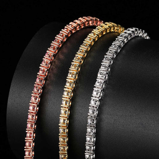Pulsera Tobillera de Circones Tennis 4mm - Diseño Minimalista y Ajustable - Image 15
