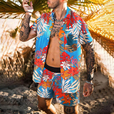Camisa Playera Suelta Retro para Hombre - Estilo Personalizado de Playa - Image 22
