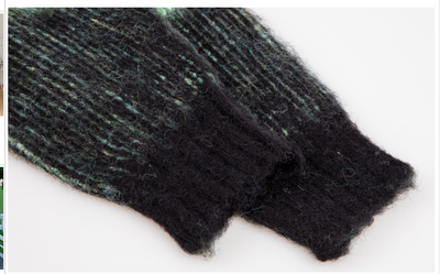 Suéter Holgado Tie Dye Verde Degradado con Rayas Suave y Textura Cerosa - Image 14