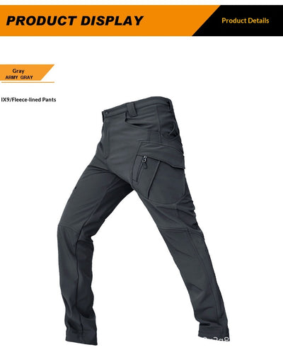 Pantalones Tácticos Impermeables con Forro Polar para Hombre - Protección Invernal - Image 13