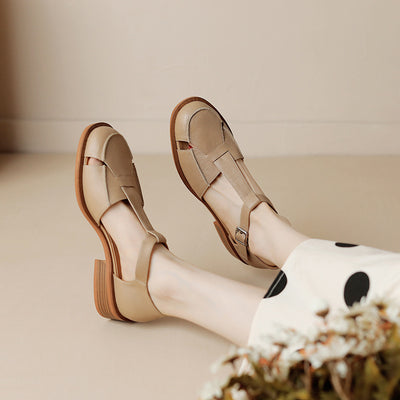 Sandalias Retro Mujer con Diseño Hueco - Comodidad Vintage - Image 4
