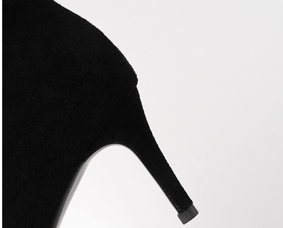 Botas Altas Plisadas con Tacón Alto - Estilo Fashion Rodilla - Image 20