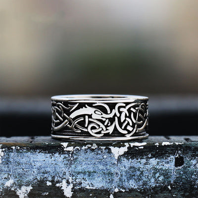 Anillo de Acero Inoxidable Vintage para Hombre - Image 9