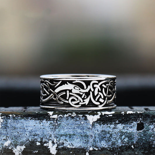 Anillo de Acero Inoxidable Vintage para Hombre - Image 9