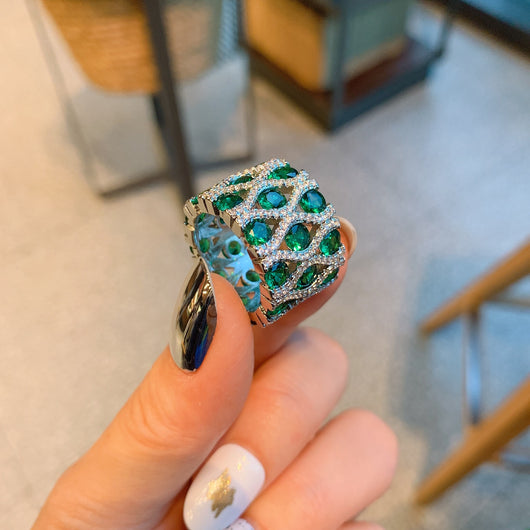 Anillo de Diamante Simulado Estilo Vintage para Mujer - Image 6