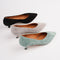 Zapato Stiletto de Punta Fina con Boca V en Ante - Comodidad Premium