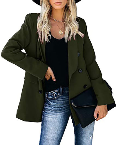 Blazer Cardigan Entallado con Botones para Mujer - Image 3