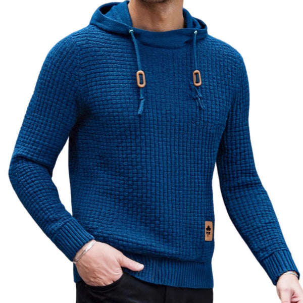 Sudadera con Capucha Tejida Casual para Hombre