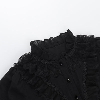 Camisa Jacquard Texturizada Estilo Gótico Oscuro Slim Versátil - Image 17