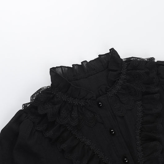 Camisa Jacquard Texturizada Estilo Gótico Oscuro Slim Versátil - Image 17
