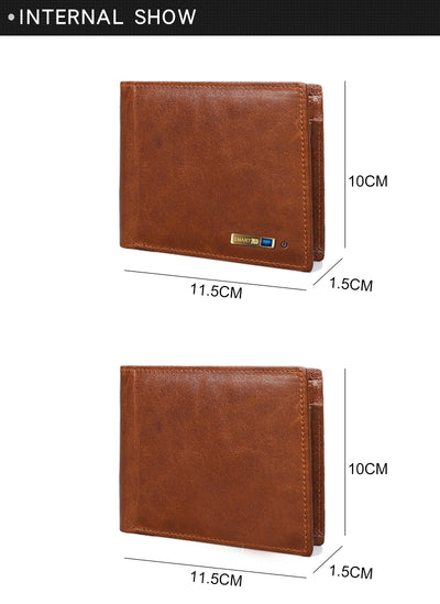 Billetera Inteligente para Apple® | Cartera Corta de Cuero Antiloss Multifuncional - Image 9