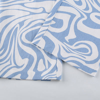 Pantalones Rectos Estampados Oversize para Mujer - Image 21