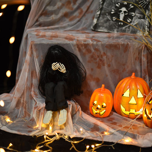 Fantasma Llorón Decorativo con Control de Voz - Adorno Terrorífico Interactivo - Image 12
