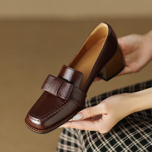 Zapatos Ejecutivos de Cuero Suave con Tacón Robusto - Image 22