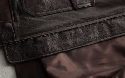 Chaqueta de Cuero para Motociclista con Bordados Artesanales - Image 12