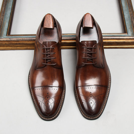 Zapatos de Novio Elegantes con Detalles Tallados en Cuero - Image 2