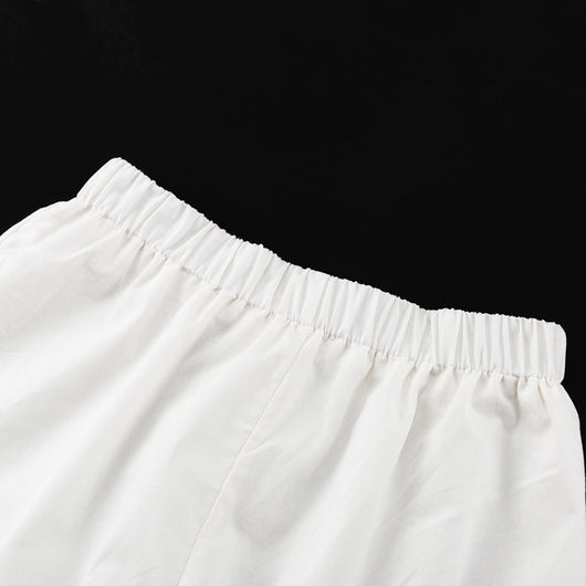 Conjunto de Dos Piezas: Camisa Suelta de Manga Larga y Shorts Casual - Image 8