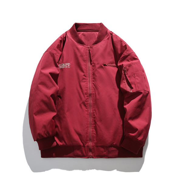 Chaqueta de Algodón con Bordado de Letras - Estilo Casual Sofisticado