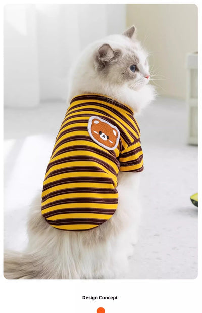 Ropa Ligera a Rayas para Mascotas - Gatos y Perros Pequeños - Image 15
