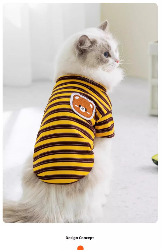 Ropa Ligera a Rayas para Mascotas - Gatos y Perros Pequeños - Image 15