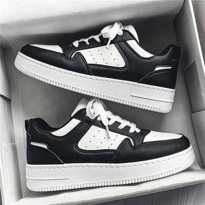 Zapatillas Plataforma Blancas de Cuero Respirable - Tendencia Teen Todo Combinable - Image 7