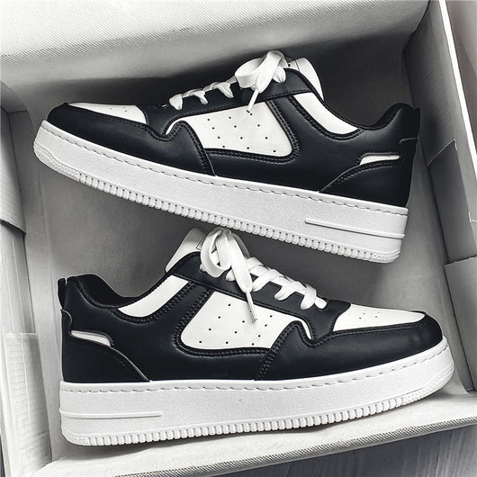 Zapatillas Plataforma Blancas de Cuero Respirable - Tendencia Teen Todo Combinable - Image 7