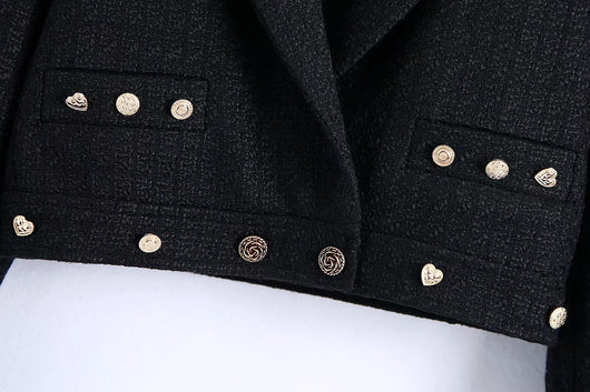 Blazer Punk Corto Manga Larga Estilo Europeo y Americano - Image 13