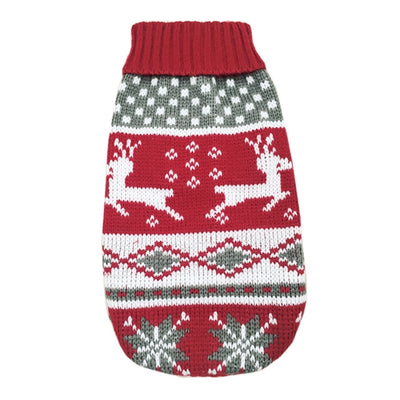 Suéter de Cuello Alto para Mascotas con Diseño de Copo de Nieve Navideño - Image 12