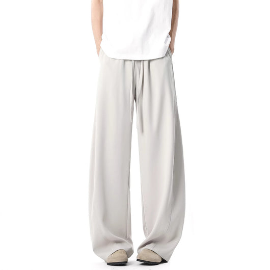 Pantalones Casuales de Corte Elegante con Detalles de Costura para Hombre - Primavera y Verano - Image 5