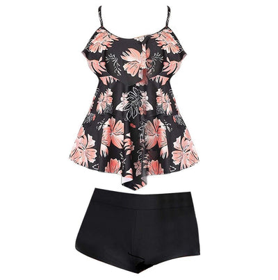 Traje de Baño Estampado Tipo Falda Dos Piezas para Mujer - Image 5