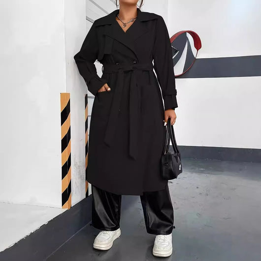 Abrigo Largo Casual para Mujer - Elegancia y Confort - Image 3
