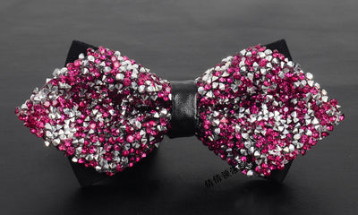 Corbatín de Diamantes Coreano para Boda - Estilo Elegante con Strass - Image 9