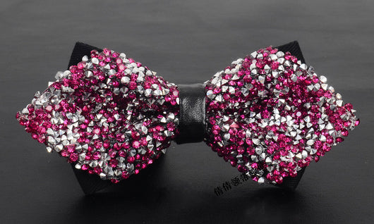 Corbatín de Diamantes Coreano para Boda - Estilo Elegante con Strass - Image 9