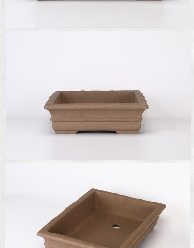 Maceta Rectangular de Cerámica Púrpura Artesanal - Drenaje Óptimo para Plantas - Image 15