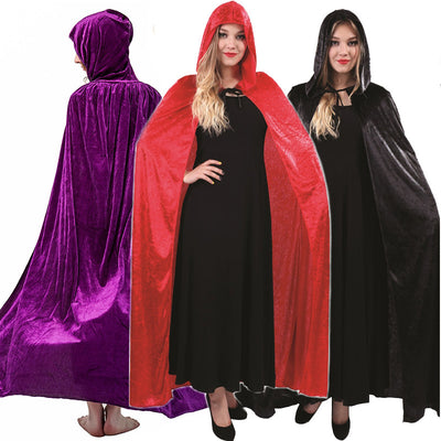 Capa de Terciopelo Dorado para Halloween - Disfraz Elegante para Mujer - Image 7
